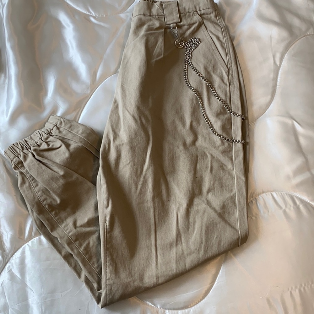 Tan joggers